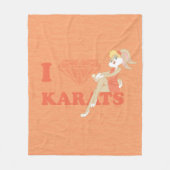 Lola Bunny I Hart Karats Fleece Deken (Voorkant)