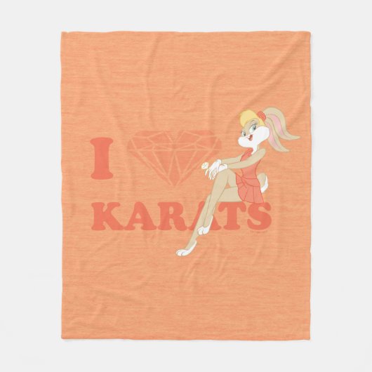 Lola Bunny I Hart Karats Fleece Deken (Voorkant)
