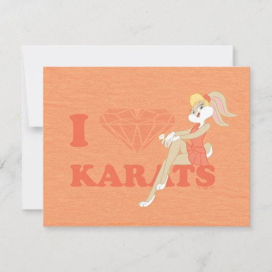 Lola Bunny I Hart Karats Notitiekaartje (Voorkant)