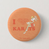 Lola Bunny I Hart Karats Ronde Button 5,7 Cm (Voorkant)
