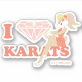 Lola Bunny I Hart Karats Sticker (Voorkant)