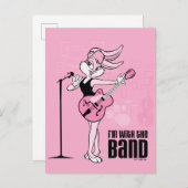 Lola Bunny Ik ben bij de band Briefkaart (Voorkant / Achterkant)
