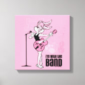Lola Bunny Ik ben bij de band Canvas Afdruk (Voorkant)