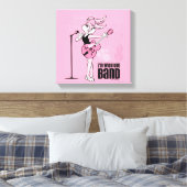 Lola Bunny Ik ben bij de band Canvas Afdruk (Insitu (Slaapkamer))