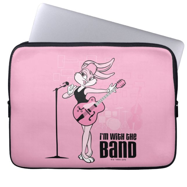 Lola Bunny Ik ben bij de band Laptop Sleeve (Voorkant)