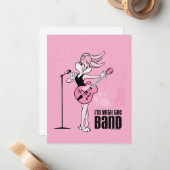 Lola Bunny Ik ben bij de band Notitiekaartje (Voorkant / Achterkant in situ)