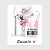 Lola Bunny Ik ben bij de band Sticker (Vel)