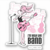 Lola Bunny Ik ben bij de band Sticker (Voorkant)