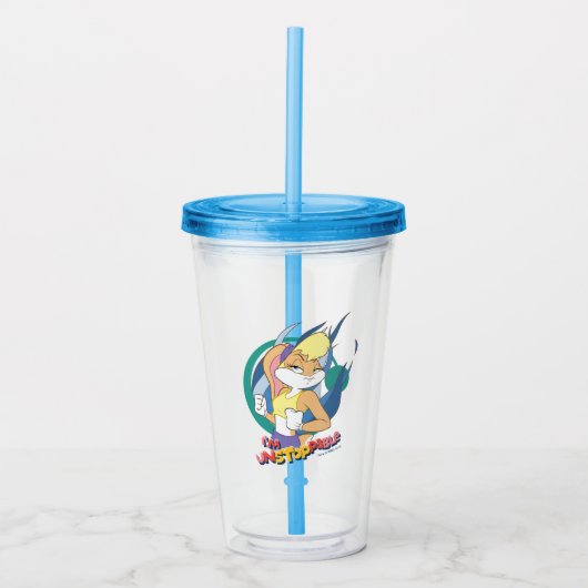 Lola Bunny "Ik ben niet stoppable" Acryl Drinkbeker (Voorkant)