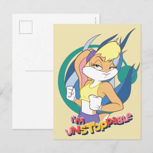 Lola Bunny "Ik ben niet stoppable" Briefkaart (Voorkant / Achterkant)