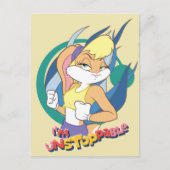 Lola Bunny "Ik ben niet stoppable" Briefkaart (Voorkant)