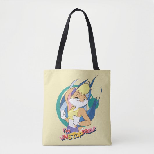 Lola Bunny "Ik ben niet stoppable" Tote Bag (Voorkant)