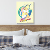 Lola Bunny "Ik ben niet te stoppen" Canvas Afdruk (Insitu (Slaapkamer))