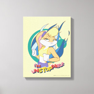 Lola Bunny "Ik ben niet te stoppen" Canvas Afdruk