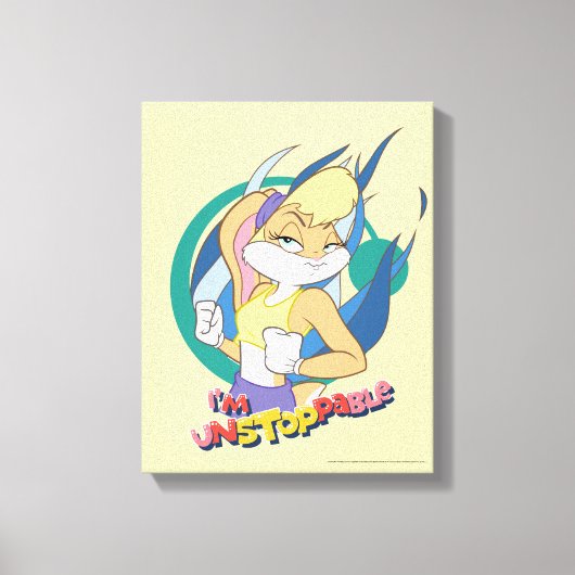 Lola Bunny "Ik ben niet te stoppen" Canvas Afdruk (Voorkant)