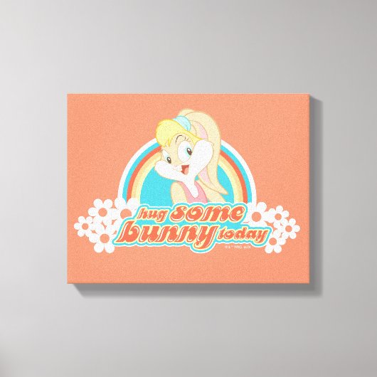 Lola Bunny knuffel een konijntje vandaag Canvas Afdruk (Voorkant)