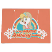 Lola Bunny knuffel een konijntje vandaag Groot Cadeauzakje (Voorkant)