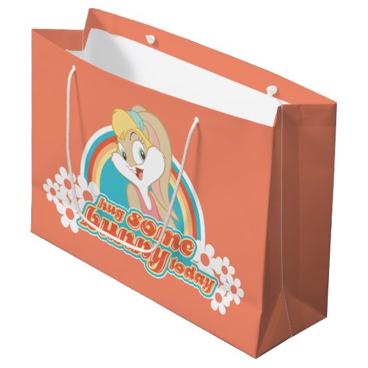 Lola Bunny knuffel een konijntje vandaag Groot Cadeauzakje (Voorkant Gekanteld)