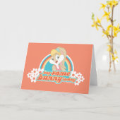 Lola Bunny knuffel een konijntje vandaag Kaart (Gele Bloem)