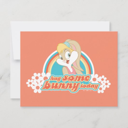 Lola Bunny knuffel een konijntje vandaag Notitiekaartje (Voorkant)