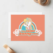 Lola Bunny knuffel een konijntje vandaag Notitiekaartje (Voorkant / Achterkant in situ)