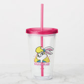 Lola Bunny Meisjes Nooit Verliezen Acryl Drinkbeker (Voorkant)