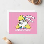 Lola Bunny Meisjes Nooit Verliezen Notitiekaartje (Voorkant / Achterkant in situ)