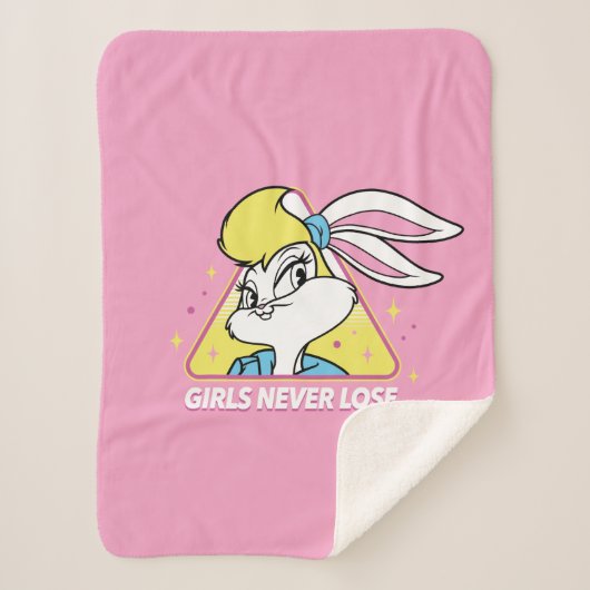 Lola Bunny Meisjes Nooit Verliezen Sherpa Deken (Voorkant)
