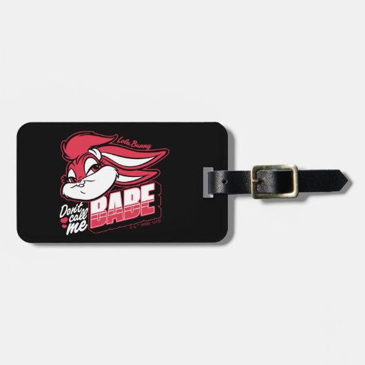 Lola Bunny noem me geen babe Bagagelabel (Voorkant horizontaal)