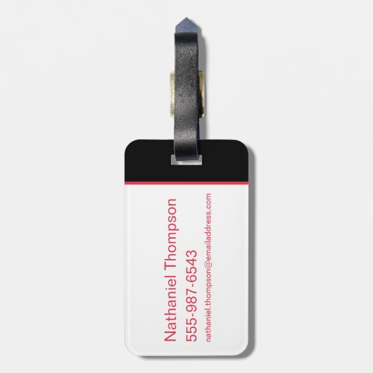 Lola Bunny noem me geen babe Bagagelabel (Achterkant verticaal)