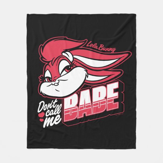 Lola Bunny noem me geen babe Fleece Deken (Voorkant)