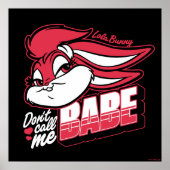 Lola Bunny noem me geen babe Poster (Voorkant)