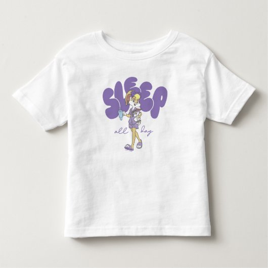 Lola Bunny Sleep All Day Kinder Shirts (Voorkant)