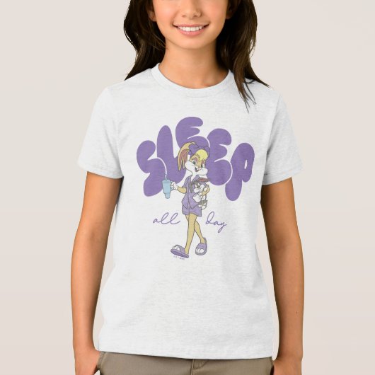 Lola Bunny Sleep All Day Tri-Blend Shirt (Voorkant)