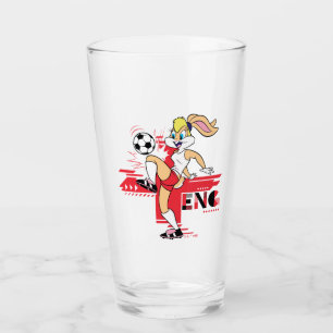 Lola Bunny Team Engeland Voetbal Grafisch Glas