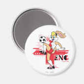 Lola Bunny Team Engeland Voetbal Grafisch Magneet (Voorkant / Achterkant)