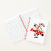 Lola Bunny Team Engeland Voetbal Grafisch Notitieboek (Binnen)