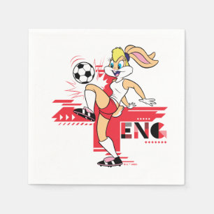 Lola Bunny Team Engeland Voetbal Grafisch Servet