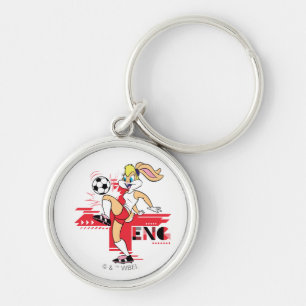 Lola Bunny Team Engeland Voetbal Grafisch Sleutelhanger