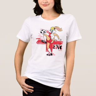 Lola Bunny Team Engeland Voetbal Grafisch Tri-Blend Shirt
