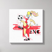 Lola Bunny Team England Soccer Graphic Canvas Afdruk (Voorkant)
