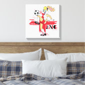Lola Bunny Team England Soccer Graphic Canvas Afdruk (Insitu (Slaapkamer))