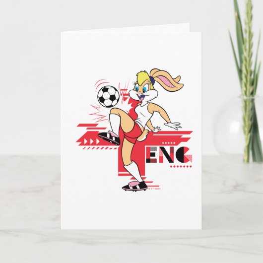 Lola Bunny Team England Soccer Graphic Kaart (Voorkant)