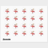 Lola Bunny Team England Soccer Graphic Ronde Sticker (Vel)
