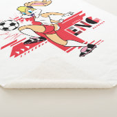 Lola Bunny Team England Soccer Graphic Sherpa Deken (3/4)