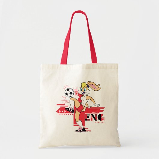 Lola Bunny Team England Soccer Graphic Tote Bag (Voorkant)