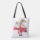 Lola Bunny Team England Soccer Graphic Tote Bag (Achterkant)