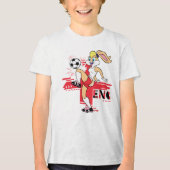 Lola Bunny Team England Soccer Graphic Tri-Blend Shirt (Voorkant)
