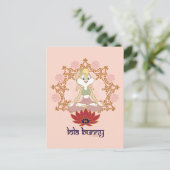 Lola Bunny Yoga Lotus Pose Briefkaart (Staand voorkant)