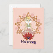 Lola Bunny Yoga Lotus Pose Briefkaart (Voorkant / Achterkant)